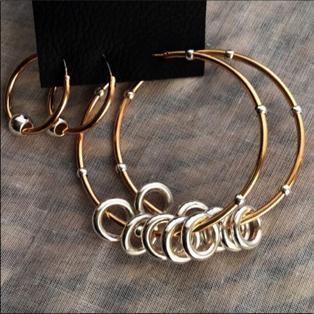 Free People Santa Fe Golden Sun Hoop Earrings - Picture 4 of 6
